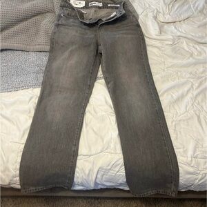 Garage Women's Straight Leg Gray Jeans